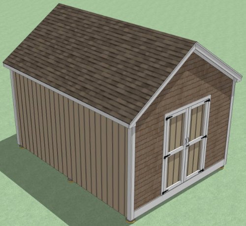 12x16 Shed Plans - How To Build Guide - Step