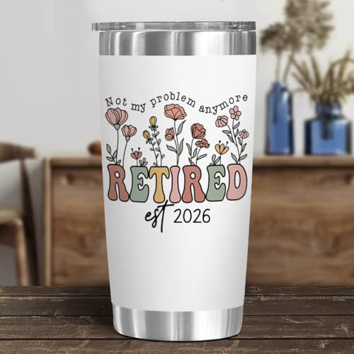 Retirement Gift for Woman 2026, Retired Tumbler, Not My Problem Anymore Cup - Image 5