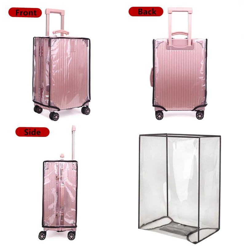 30" Clear PVC Luggage Cover Protectors Thicken Transparent Waterproof Suitcase for Spinner Wheels Suitcase4