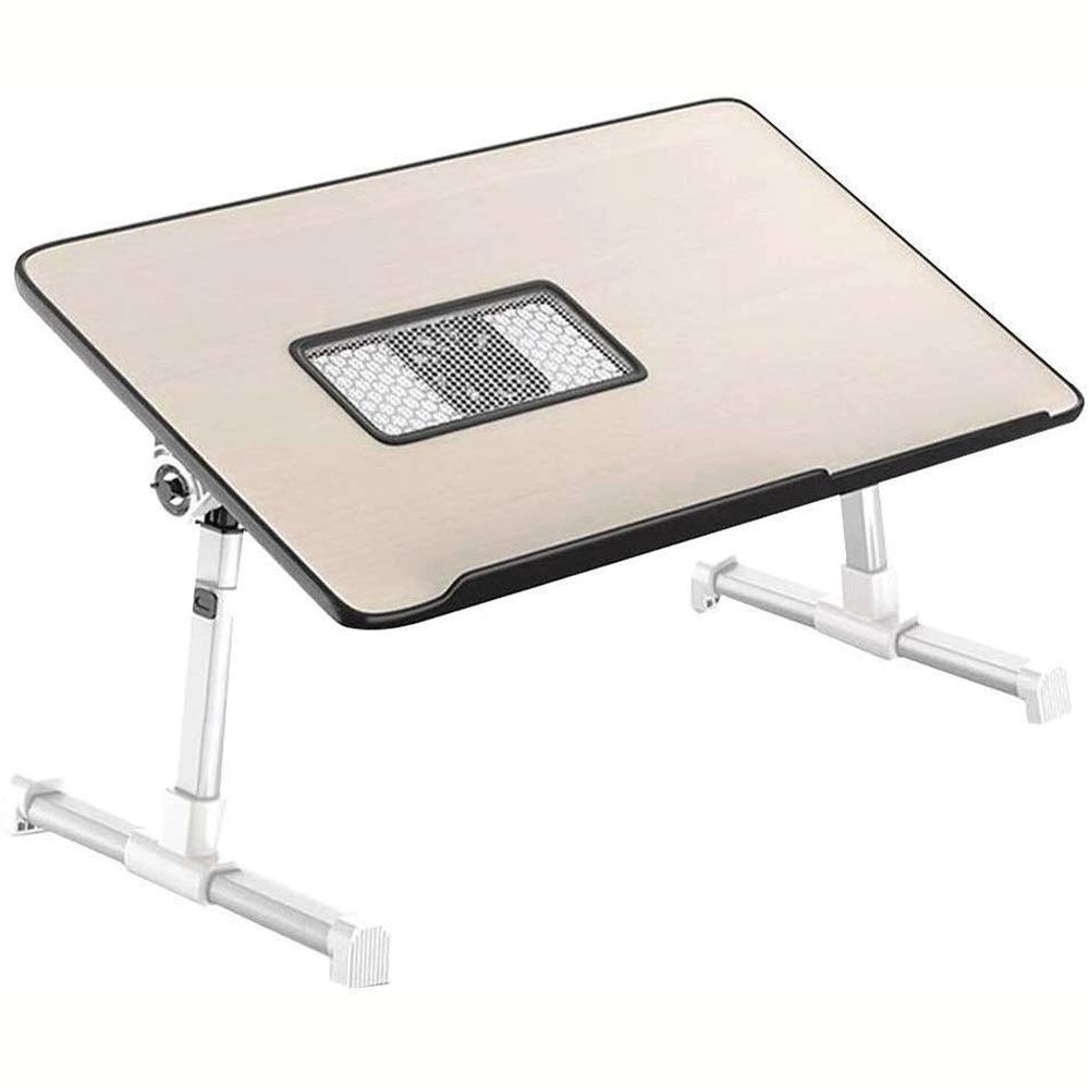 WSJTT Laptop Bed Tray Table, Adjustable Laptop Stand, Portable Lap Desks with Foldable Legs, Notebook Standing Breakfast Reading Desk for Sofa Couch Floor