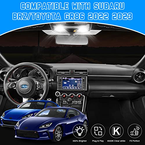 Luces LED interiores para Subaru BRZ/Toyota GR86 2022-2026 miniatura 2