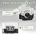 BOJACK 2 Way Power Distribution Connecting Block 1x0/2/4 Gauge Input 2x4/8 Gauge Output Power Distribution Block for Car Amplifier Audio Splitter