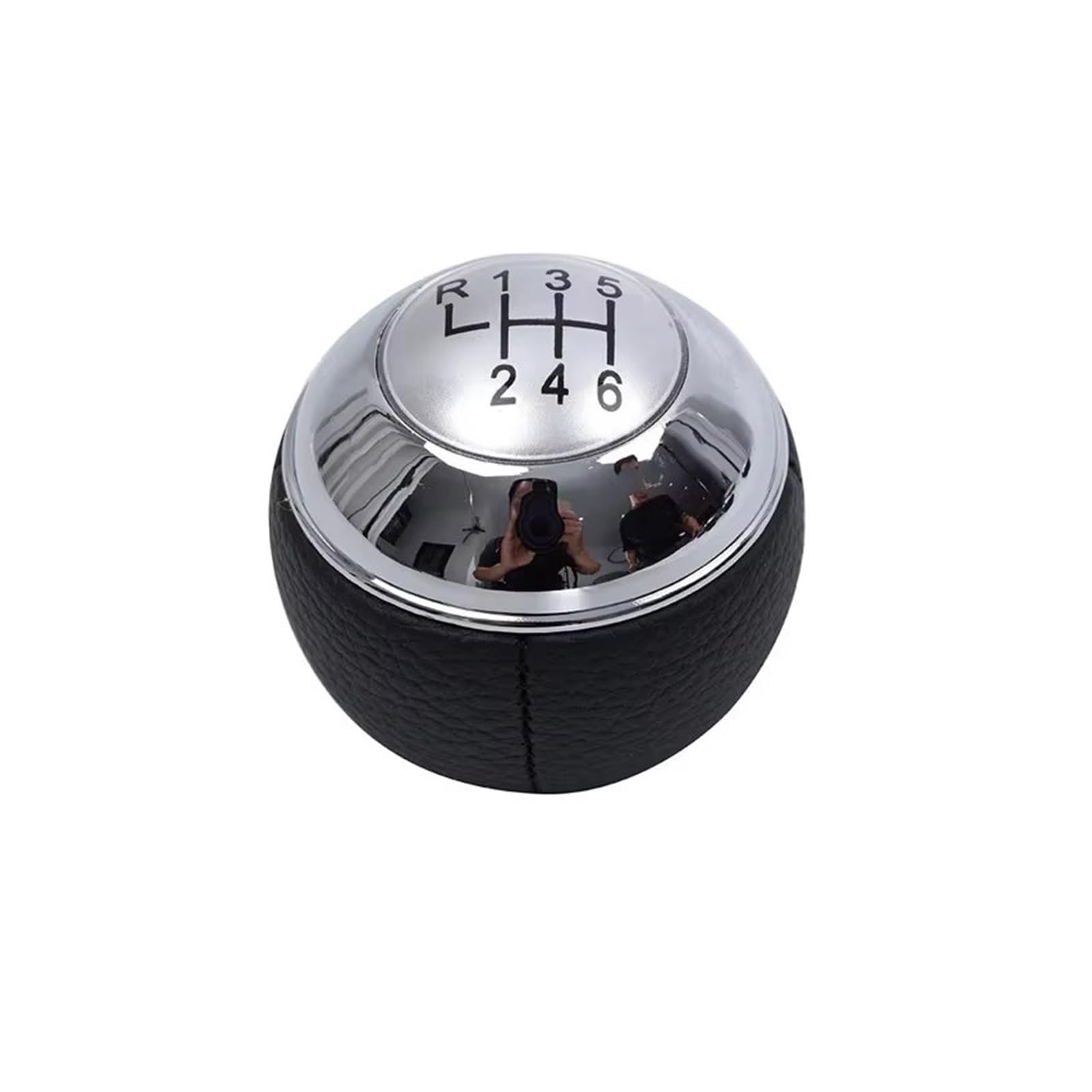 Ppxbfd Silver 6 Speed Shift Gear Lever Knob For Mini R50 2000-2006 For Cabrio R52 R53 For Cooper 2002-2008 5/6 Speed Manual Car Gear Shift Knob Lever Shifter Handle Ball Car Shift Gear Knob Handle(Silver 6 Speed)