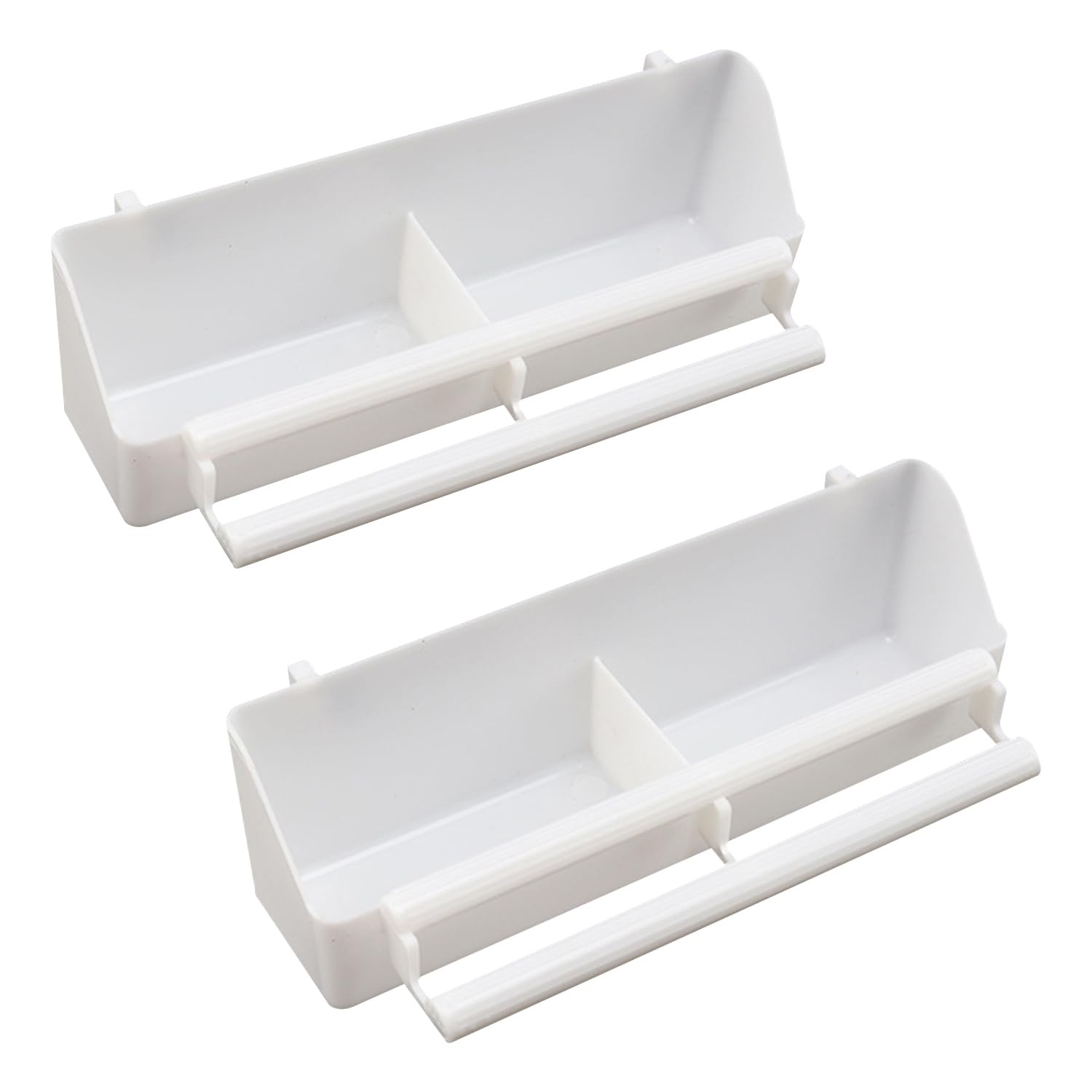 Sponsored Ad – Bird Cage Feeder - Plastic Food and Water Bowl With Compartment - Hanging Accessories for Small Birds, Pigeons, Parakeet, Canary, Sparrow