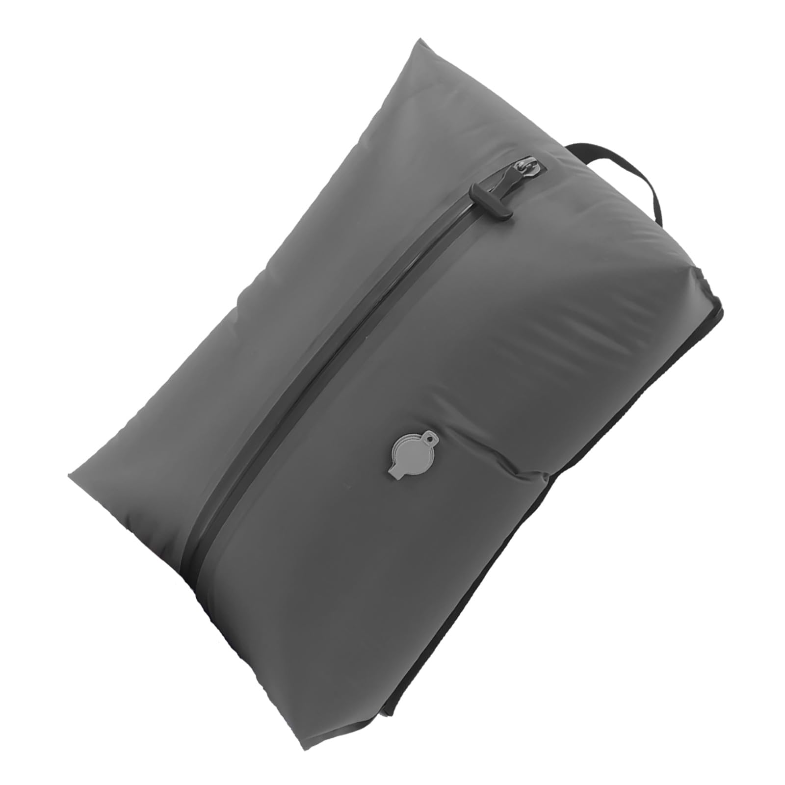 17L Gray Flat Bottom Vacuum Compression Storage Bag with View Window and Sealed Zipper for Efficient Travels Organizers Tear Proof