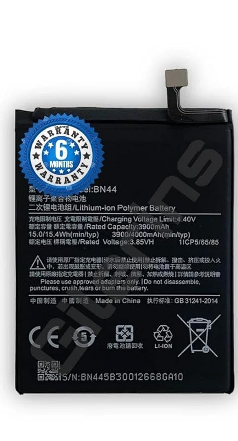 Image of Original BN44 Battery for Redmi Note 5 / Note 5 Plus / MZB5914IN / Battery with 6 Month Warranty** (EE162)