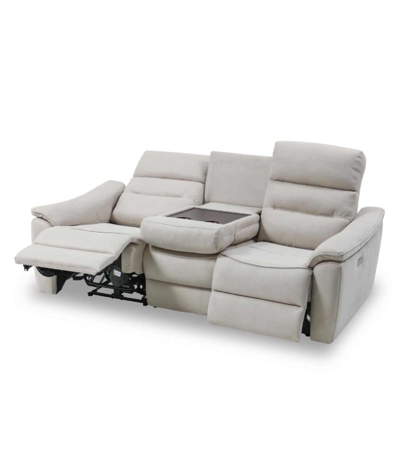 【送料無料】レザーテックス 電動ソファ リクライニング　グレー Amazon.co.jp: 【開梱設置便】 LEATHER TEX レザーテックス 電動