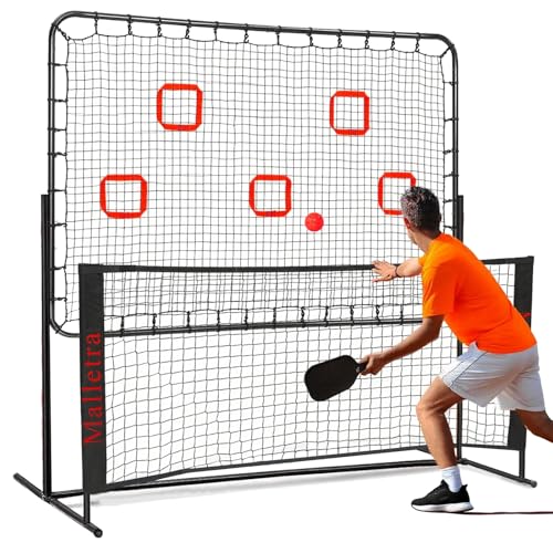 Pickleball Practice Rebounder Trainer for Solo Practice， Portable Pickleball Training