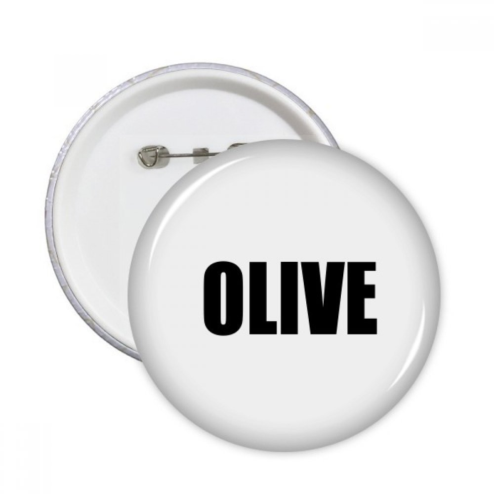 Badge rond Olive DIYthinker épinglette fruits multicolore taille S