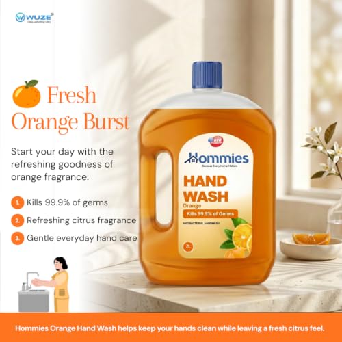 Image of Hommies Liquid Handwash Refill Can, 2 Ltr Orange