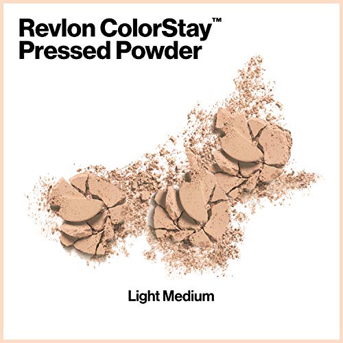 Revlon Colorstay Pressed Powder, Longwearing Oil Free, Fragrance Free, Noncomedogenic Face Makeup, Light/Medium (830) - Image 4