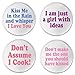 A&T Designs Set 4 Girl Love Cute Funny Humor Quotes Kiss 3