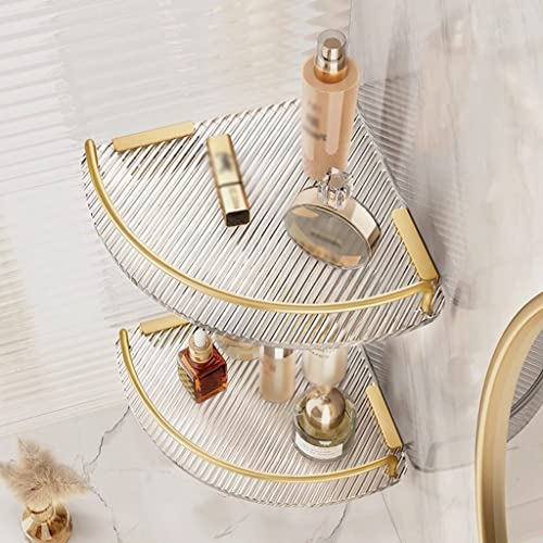 Caddy de douche d'angle en acrylique transparent pour rangement mural - 6