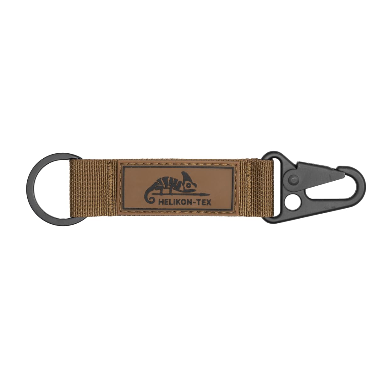 Helikon Öko-Tex Snap Hook Keychain z logo nylonu Coyote