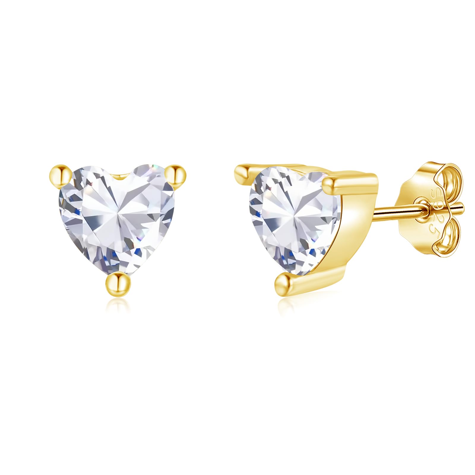 Loutade Ohrringe Gold, Hypoallergen 925 Sterling Silber Twis
