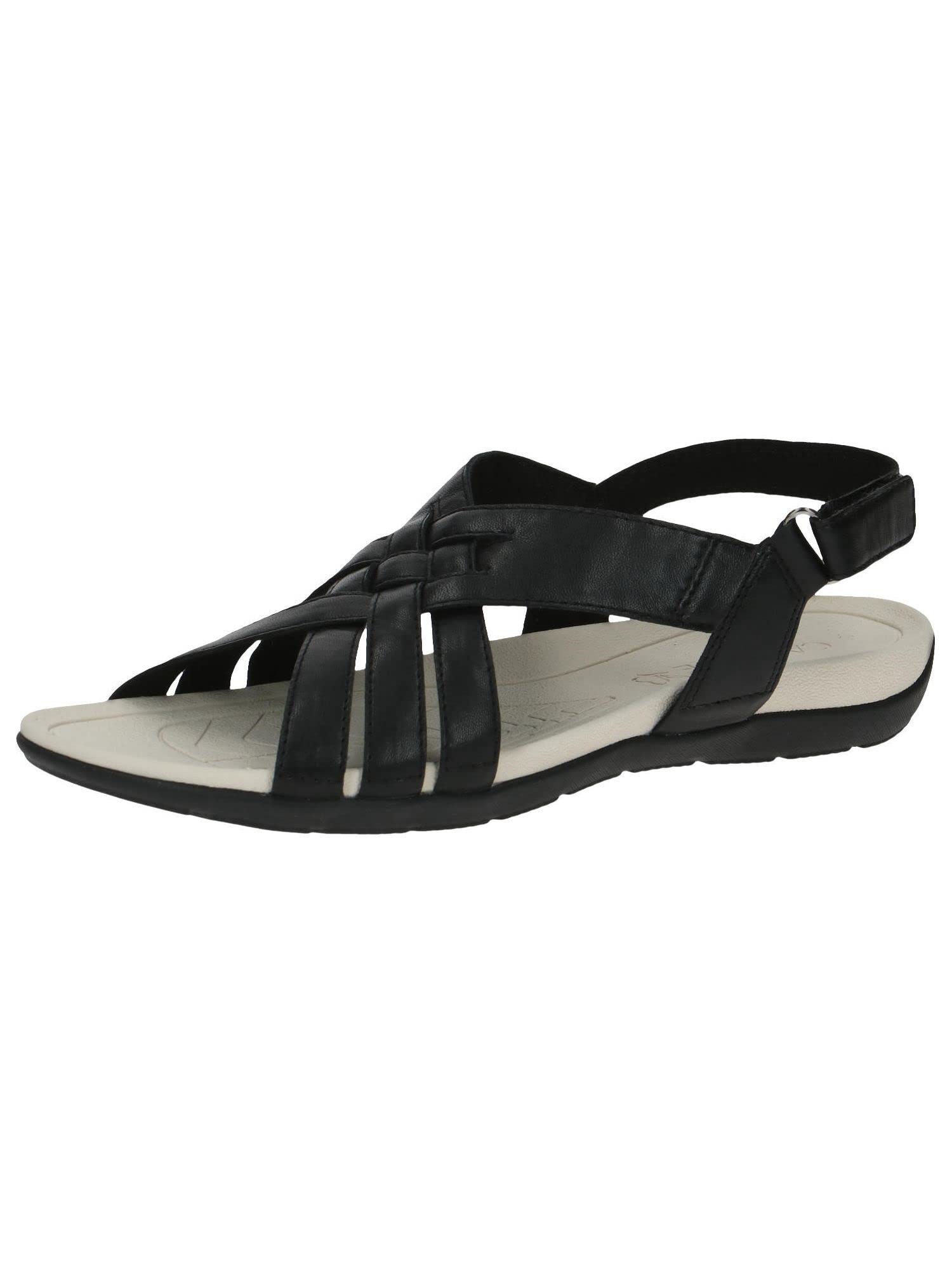 CAPRICE Women's Sandals 9-9-28104-20 G Width, Black (Black Nappa), 4 UK