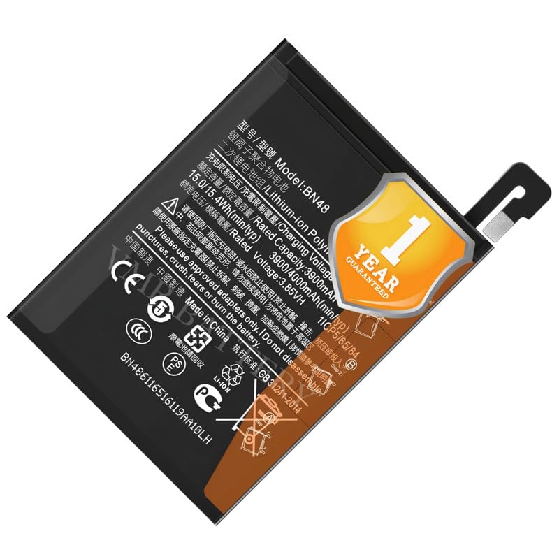 Image of Original BN48 Battery Compatible for Xiaomi Redmi Note 6 Pro (M1806E7TG, M1806E7TH, M1806E7TI) - (4000mAh) - 1 Year Warranty K7
