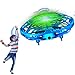 Qicool Mini dron UFO para niños, juguete volador teledirigido con luces sensores, juguete interactivo, cargador USB recargable para niños y niñas