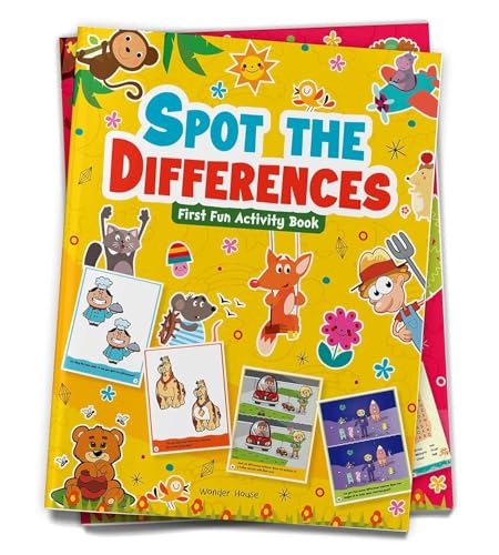 Image of Spot the Difference: First Fun Activity Book for Kids | Boost Focus & Observation Skills | Ages 4-7 | 2+ Hours of Engaging Puzzle Fun