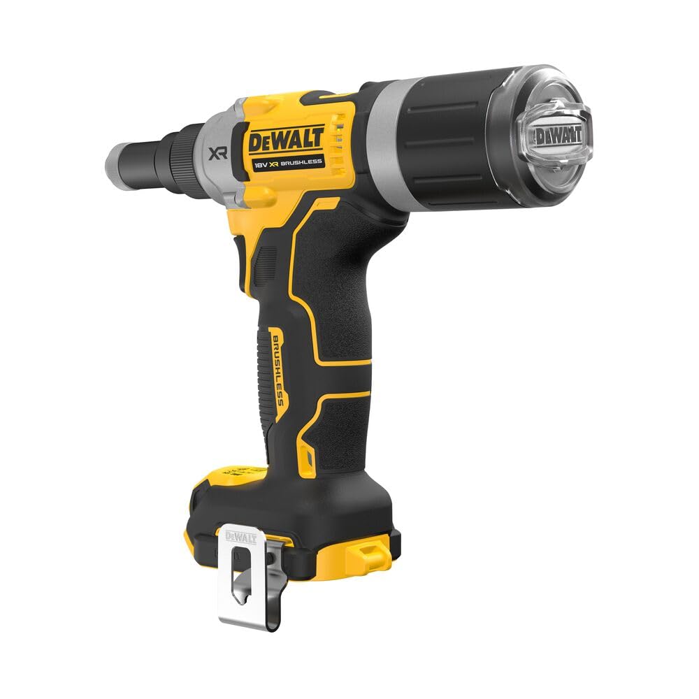 DEWALT Remachadora sin escobillas XR 18 V 6,4 mm con 2 baterías engomadas POWERSTACK compactas y Maletín TSTAK para aquellos que buscan calidad y practicidad, para uso práctico y resultados fiables