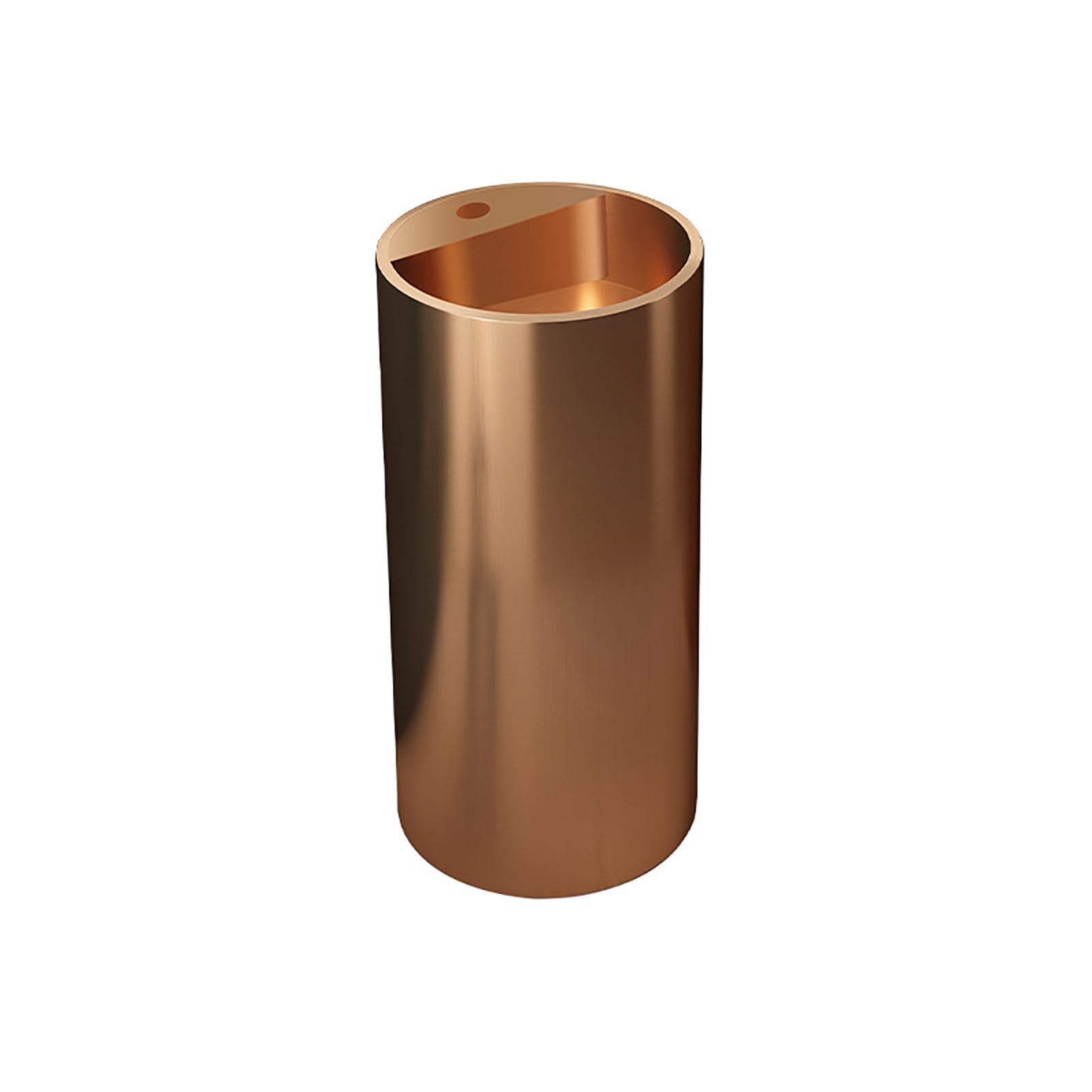 Lavabo Redondo con Pedestal, Lavamanos Independiente de Acero Inoxidable, Lavabo Comercial para Baño con Cubeta Profunda y Diseño Antisalpicaduras(39x39x80cm(15x15x31), A)