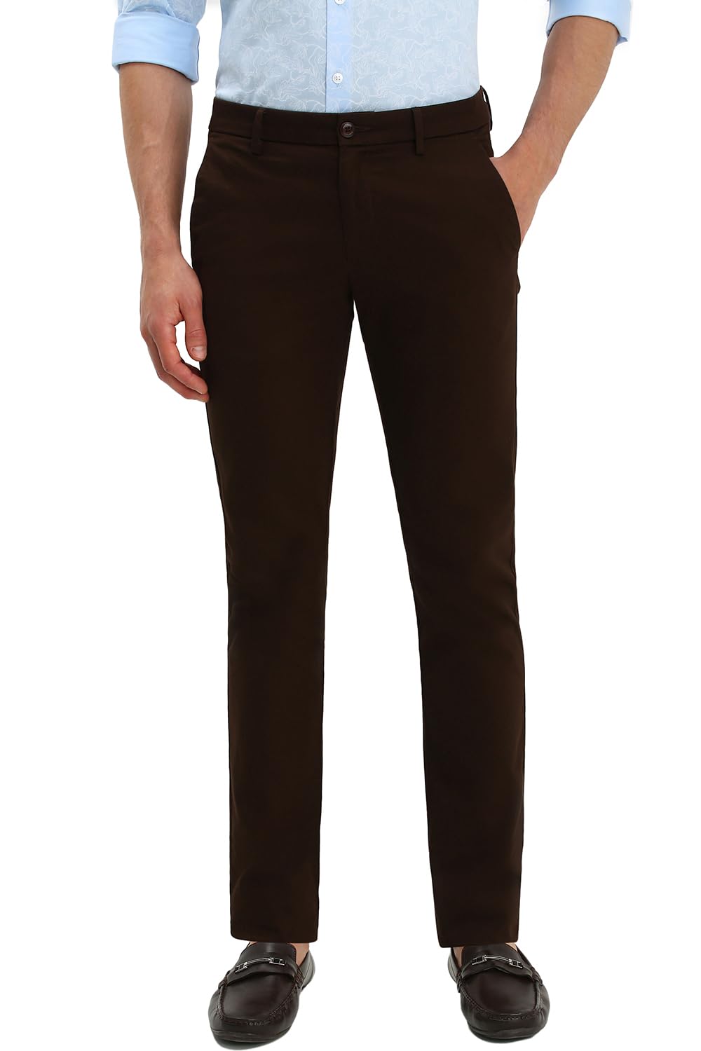 allen solly Men's Slim Casual Pants-picture-32
