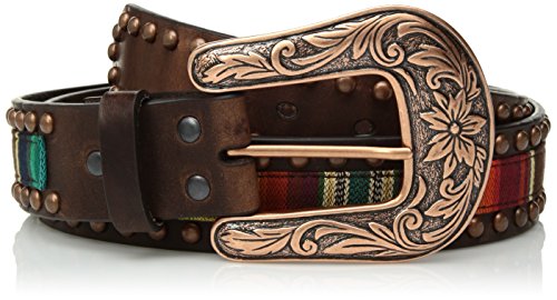 Ariat Women s Serape Center Copper Nail Edge Belt, multi color, Medium