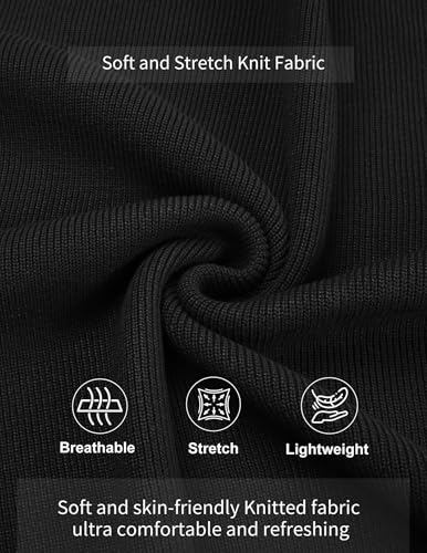 COOFANDY Mens Knit Pullover Sweater Long Sleeve Casual Sweater Open Front Ribbed Sweater 5