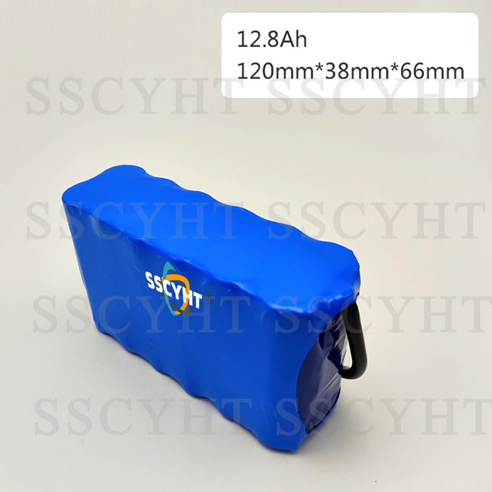 Batterie Lithium-ION 12V CC 11,1V 2,5Ah 3,2Ah 5Ah 6,4Ah 7,5Ah 9,6Ah 10Ah 12,8Ah Rechargeable avec Prise CC pour Radio/Lampe de pêche/Voiture télécommandée/Bande Lumineuse LED