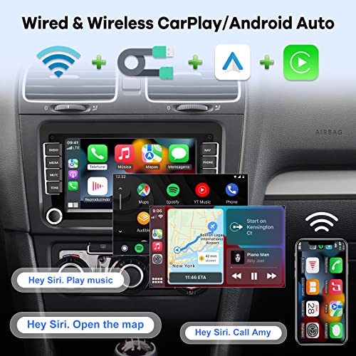 Autoradio Android 2 DIN con Carplay/Android Auto