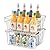 Slideep 14'' Large Stackable Storage Baskets Cabinet Organizer Sturdy Metal Wire Pantry Freezer Bin for Pantry Home Bathroom Kitchen Organization White - 4 Pack