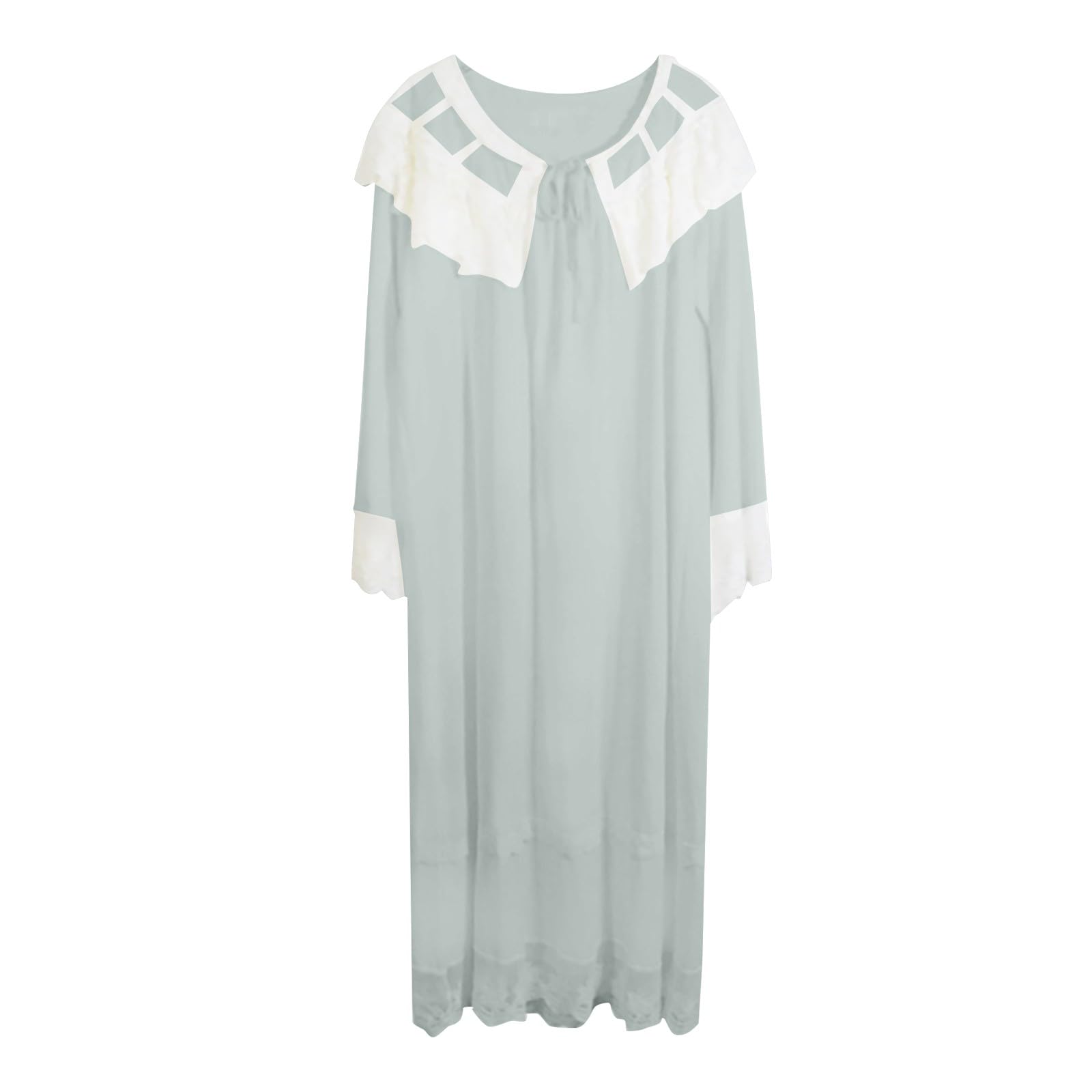 Generisch Schlafshirt Damen Nachthemd Lang Knöpfe Sexy Nachtwäsche Frauen Kostüm Nachthemden Für Baumwolle Pyjama Mit Knöpfen Zum Fasching Negligee Herzen Mädchen Schlaf Tshirt