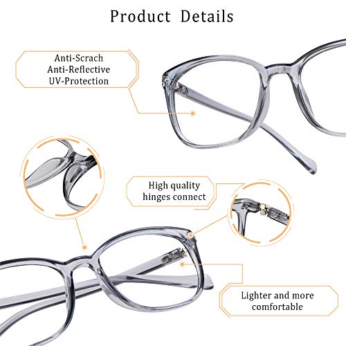 Image of LifeArt Blue Light Blocking Glasses, Anti Eyestrain, Computer Reading Glasses,TV Glasses for Men and Women