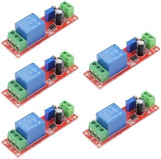 XINGYHENG 5Pcs 12V NE555 0-10 Seconds Delay Timer Switch Module Constant Current Regulator Timer Delay Converter for Automotive Control System Electrical Equipment