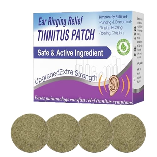 Tinnitus Relief for Ringing Ears Tinnitus Relief Patch for Buzzing Roaring and Clicking Natural Herbal Ear Support with Mild Formulation Soothing Ear Health Patches for Men and Women 50 Counts
