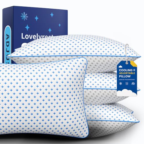LOVELYREST King Cooling Shredded Foam Pillows (Set of 4)