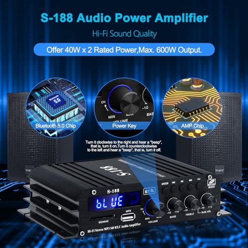 Teléfonos Alámbricos, Home Improvement amplificador audio steren Marca ARRAROWN (2)