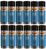12x Hycote Gloss Black Spray Paint 400ml