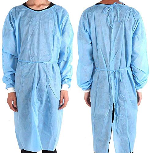 LPM - 50 Blouses de Protection Jetables Non tissé Non Stériles 40 gr/m2 - Taille XL