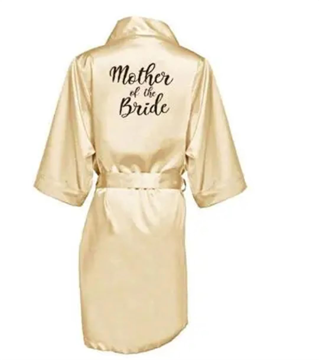 Yeuyyben Abiti da sposa da damigella d'onore per le donne abito da festa nuziale abito da notte in raso di seta kimono accappatoio estivo