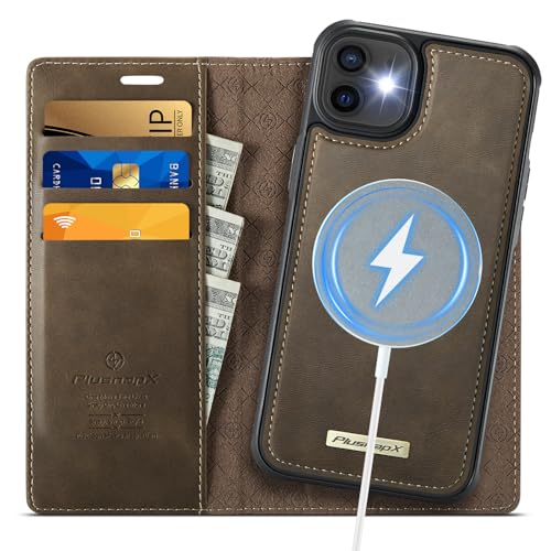 PlusnapX for iPhone 12 / iPhone 12 Pro 2in1 Detachable Wallet Case, Brown by PlusnapX - Used condition - US$22.15