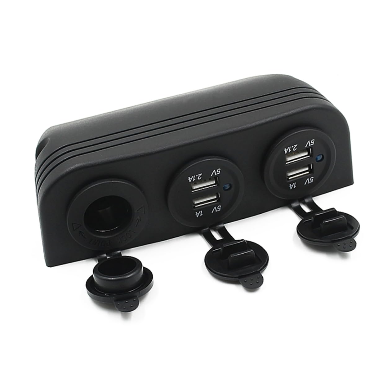 UPKOCH 24v Adaptador De Cargador Mechero De Coche con Puertos USB De Mechero Conexión para Smartphones GPS y Tabletas Instalación Fácil y Material Ignífugo