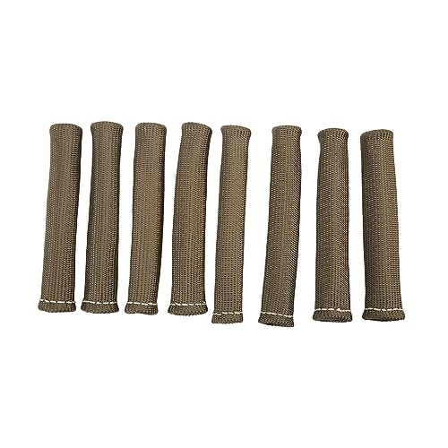 Botas de fio de vela de ignição, 8 peças, capa protetora de calor, adequada para motor Hot Rods, mel