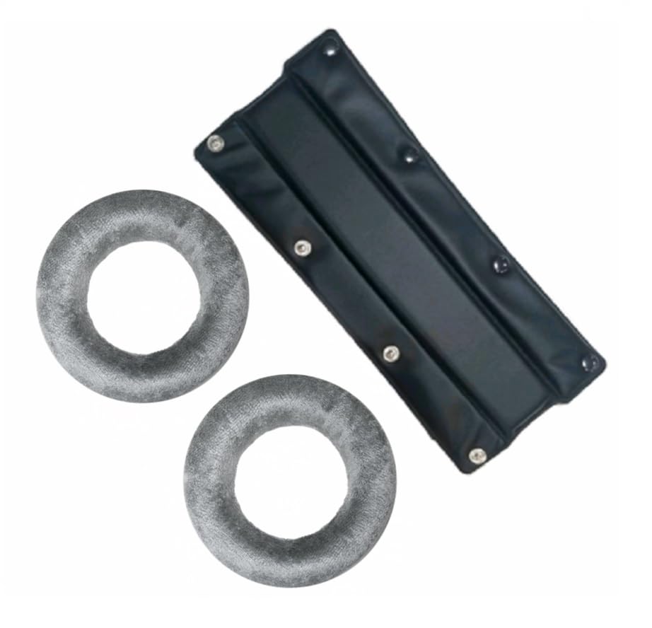 beyerdynamic EDT Lot de 2 coussinets d'oreille en velours argenté avec bandeau de rechange en similicuir beyerdynamic 770 V