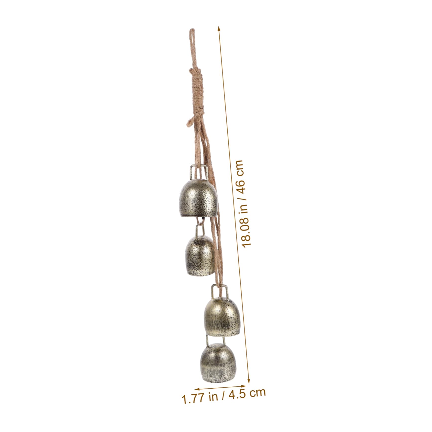 Toyvian 5 Stück Hängende Kuhglocke aus Metall Vintage Gartendeko für Nostalgische Robuste und Wetterfeste Tierglocke für Außenbereich Produziert Angenehme Klänge für Garten
