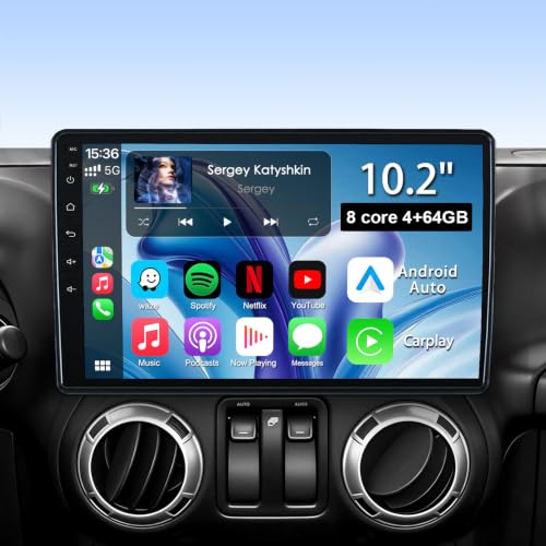 10.2" Jeep Wrangler Head Unit with 1080P Camera