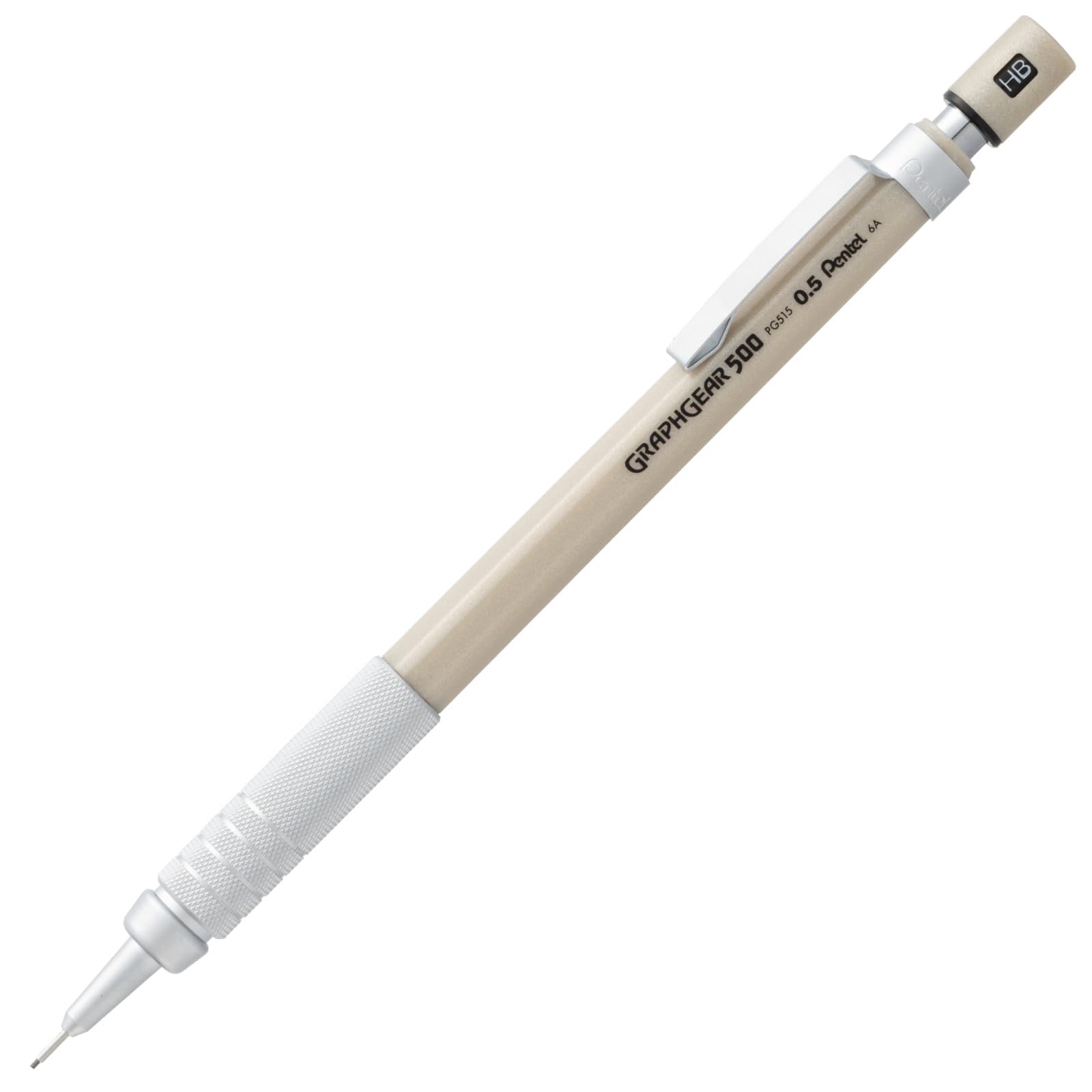 Pentel PG515XAMZ GraphGear 500 Mechanical Pencil, 0.02 inches (0.5 mm), Gold Ash : Food, Beverages & Alcohol