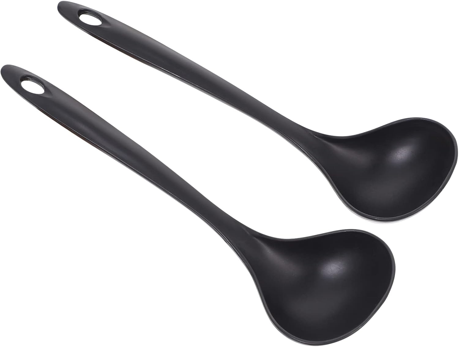 Cabilock 2pcs Soup Ladle Spoon Long Handle Kitchen Ladles Spoon Rice Paddle Serving Utensil for Home Kitchen Restaurant