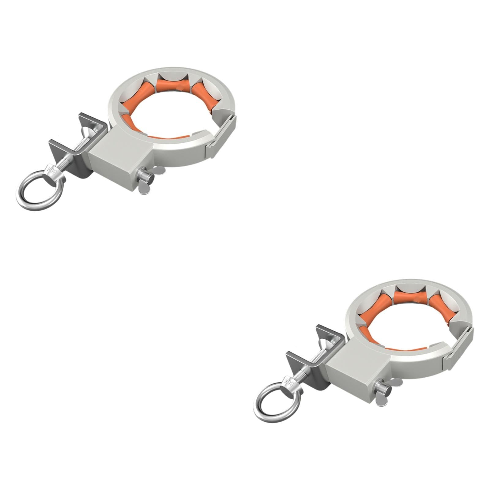 perfk Kabelzugrolle Profi-Set - Elektroinstallations-Ziehwerkzeug für effiziente Kabelverlegung - Robuste Ausführung Ideal für Renovierung & Neubau, Orange Und Silber, 2 Stücke