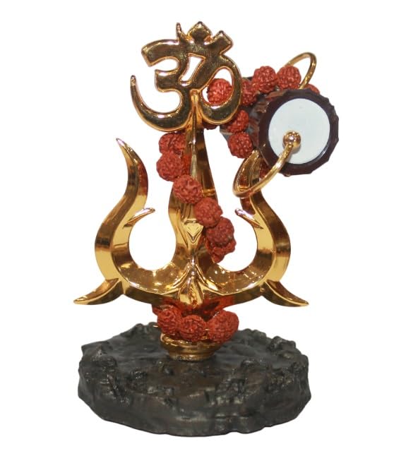 Estatua Trishul Damru para Decoración y Altar miniatura 6